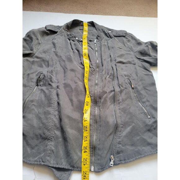 Blank NYC Olive Green Lightweight  Zipper Jacket Size S Pockets Casual 90s Modo - Picture 10 of 12